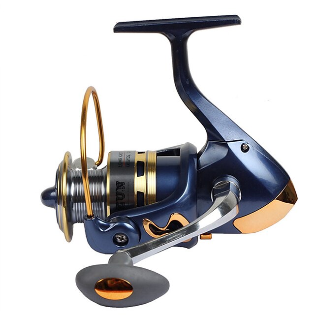  Moulinet pour pêche Moulinet spinnerbait 2.6:1 Braquet+13 Roulements à billes Orientation à la main Echangeable Pêche générale - SF2000