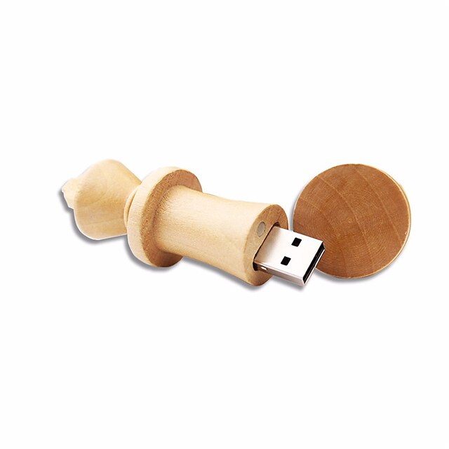  16GB محرك فلاش USB قرص أوسب USB 2.0 خشبي حجم مصغر Wooden