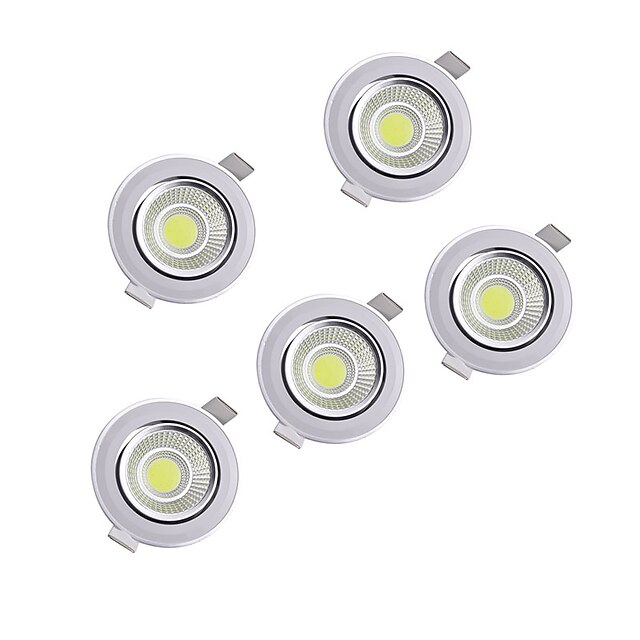  LED-kralen Verstelbaar Verzonken LED-neerstralers Warm wit Natuurlijk wit 220-240 V Thuis / kantoor Keuken Woonkamer / eetkamer / 5 stuks