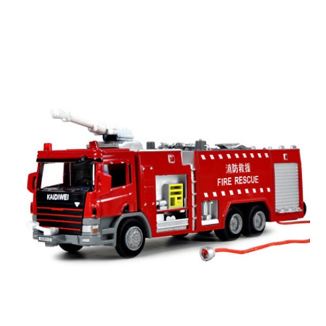  KDW 1:10 Toy Car Diecast Vehicle Pull Back Vehicle Train Car Fire Engine Train Farm Vehicle Fire Engine Vehicle Thick Novelty Metal Alloy Plastic Metal Mini Car Vehicles Toys for Party Favor or Kids