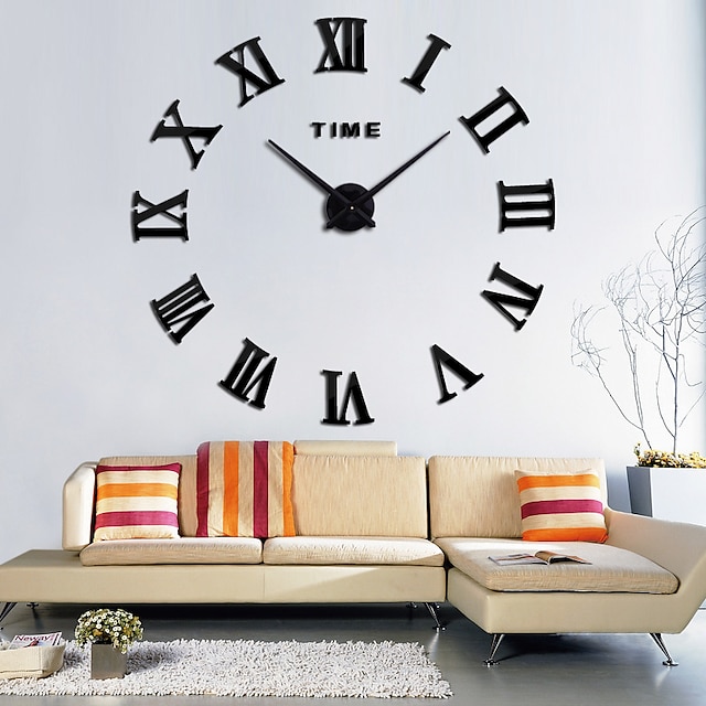  Modern Contemporary Wood / Plastic AA Decoration Wall Clock No