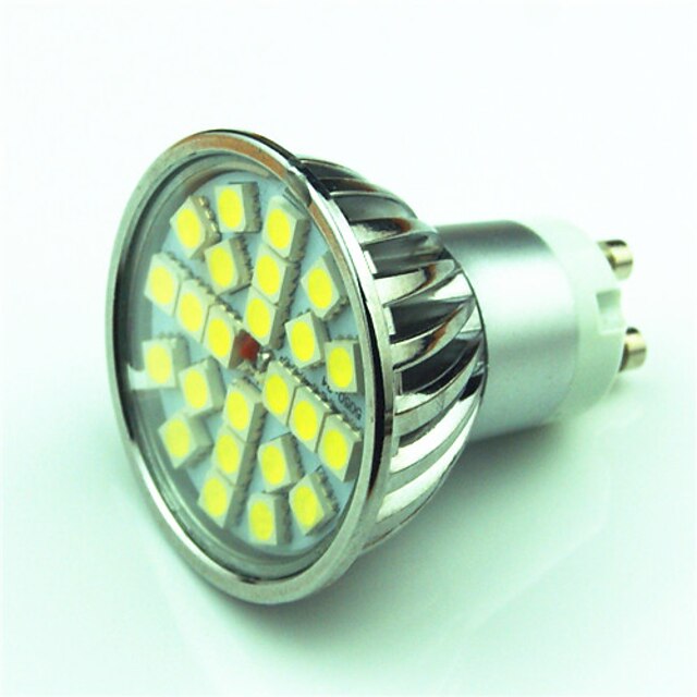  1PC 4 W LED ضوء سبوت 350 lm GU10 24 الخرز LED مصلحة الارصاد الجوية 5050 تخفيت أبيض دافئ أبيض كول 220 V 85-265 V / قطعة