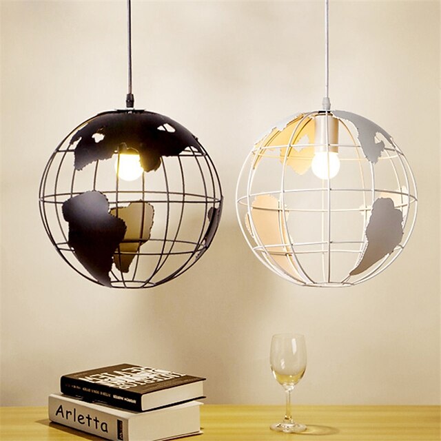 Lights & Lighting Pendant Lights | 1-Light 20cm Vintage Creative Terrestrial Globe Pendant Lights Living Room Restaurant Kids Ro