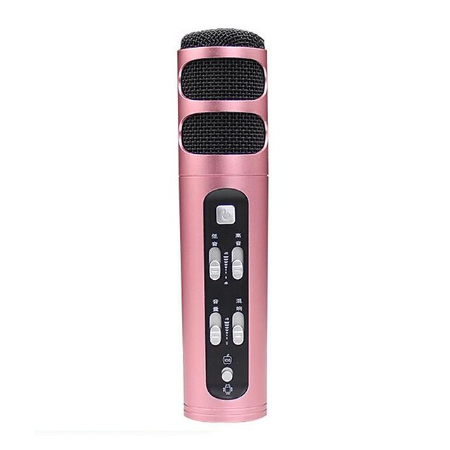  no Con fili Microfono di Karaoke 3,5 mm Rosa