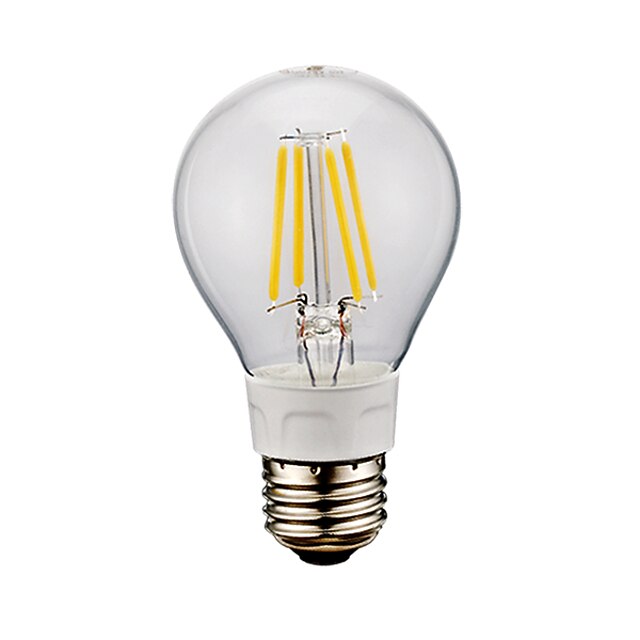  GMY® 1pc 6W 650-750lm E26 LED-glødepærer A60(A19) 4 LED perler COB Kjølig hvit 110-130V