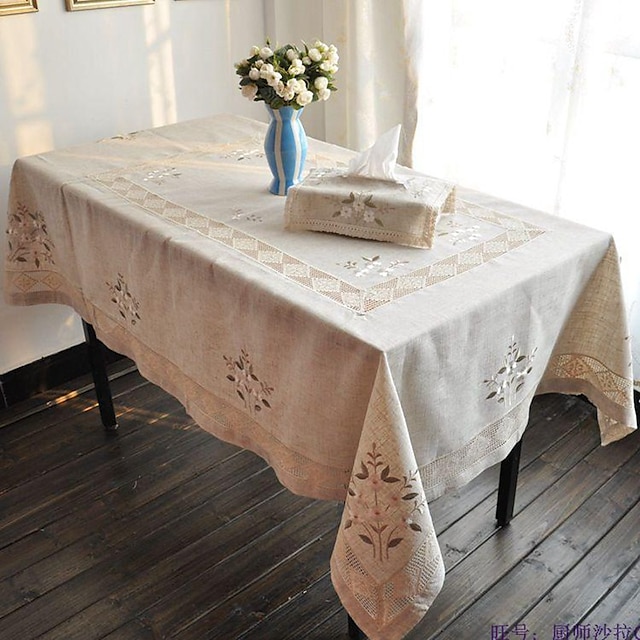 Lenjerie Dreptunghiular Fețe de masă Floral Decoratiuni de tabla