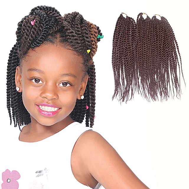 Copánkové vlasy Senegal Twist prýmky / Příčesky z pravých vlasů 100% kanekalon vlasy / Kanekalon 81 Kořeny vlasy copánky Denní