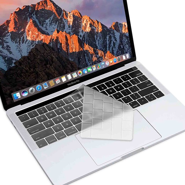  xskn® versión europea y americana ultra-delgada piel del teclado de TPU para el nuevo MacBook Pro 2016 13.3 / 15.4 con barra táctil retina