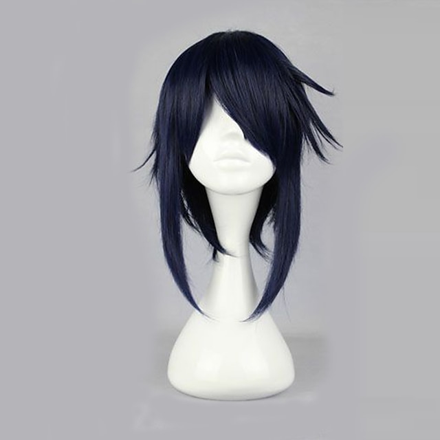  K Reishi Munakata Perruques de Cosplay Homme 16 pouce Fibre résistante à la chaleur Perruque Anime