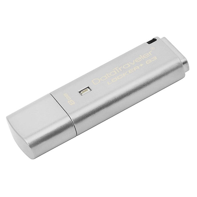  Kingston 8GB флешка диск USB USB 3.0 Металл LED индикатор Защита от влаги Зашифрованный DTLPG3