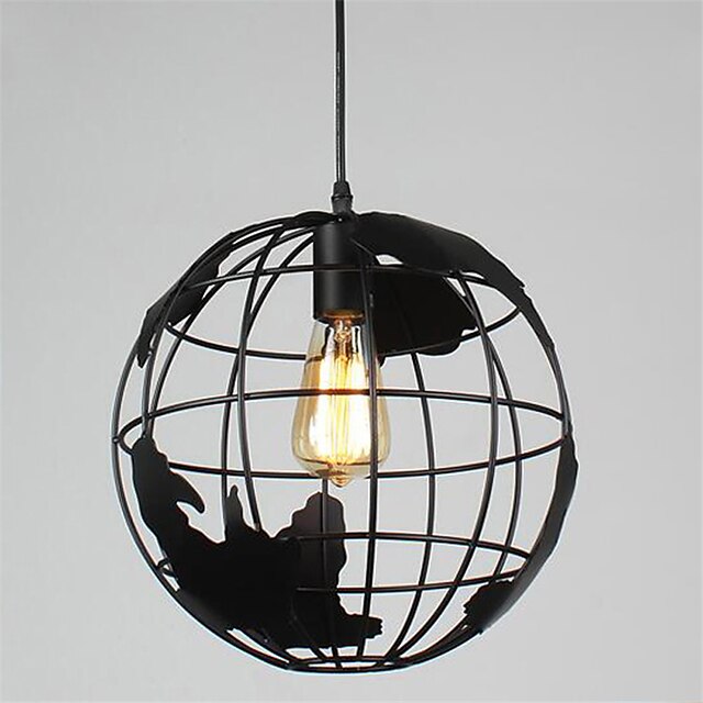 Lights & Lighting Pendant Lights | 1-Light 20cm Vintage Creative Terrestrial Globe Pendant Lights Living Room Restaurant Kids Ro