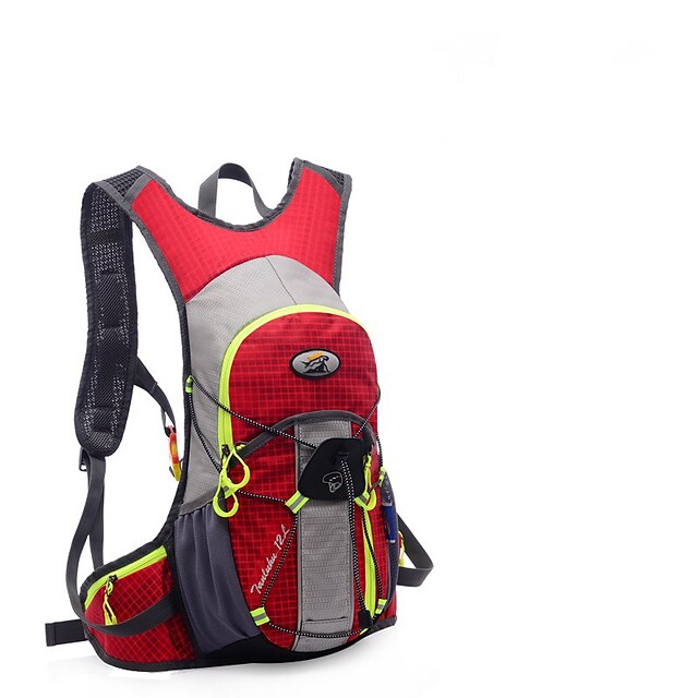  Rucksack 15L - Wasserdicht tragbar Außen Camping & Wandern Nylon Rote Rosa Purpur