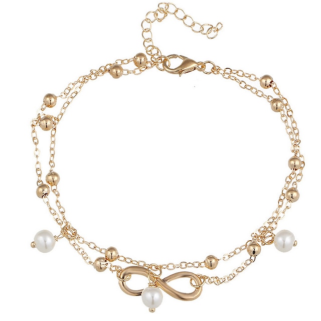  Ketten- & Glieder-Armbänder Doppelbett (200 x 200) Unendlichkeit Zierlich damas Böhmische Aleación Armband Schmuck Gold / Silber Für Weihnachts Geschenke Hochzeit Party Besondere Anlässe Geburtstag