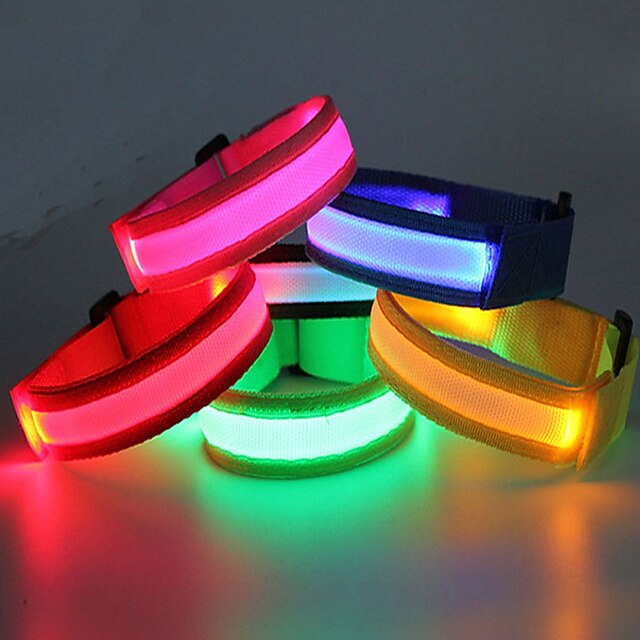  LED Running Armband / Glow Belt Waterproof for Camping / Hiking / Caving / Cycling / Bike / Outdoor - Cold White / Red / Blue