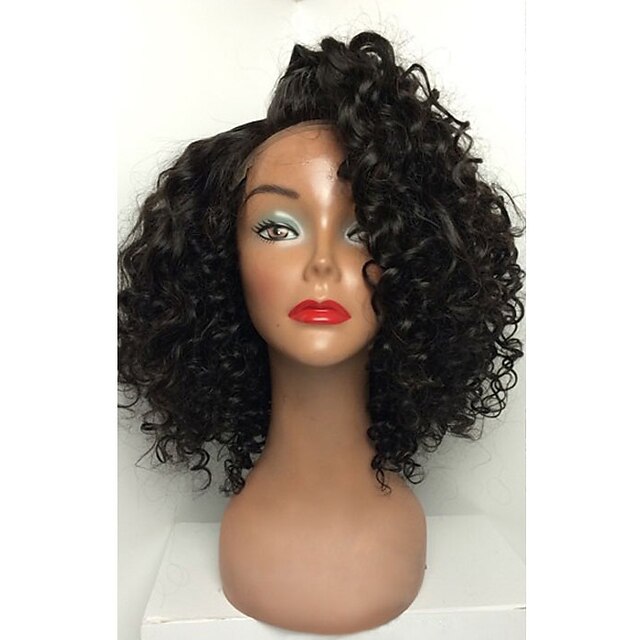  Human Hair Glueless Full Lace Full Lace Wig style Brazilian Hair Curly Wig 130% Density with Baby Hair Natural Hairline African American Wig 100% Hand Tied Women's Short Medium Length Long Human Hair