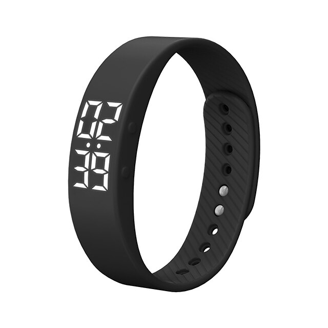 T5S Smart horloge / Smart Armband Android Tijdopnemer / Waterbestendig / Verbrande calorieën Versnellingsmeter Siliconen / ABS Zwart /