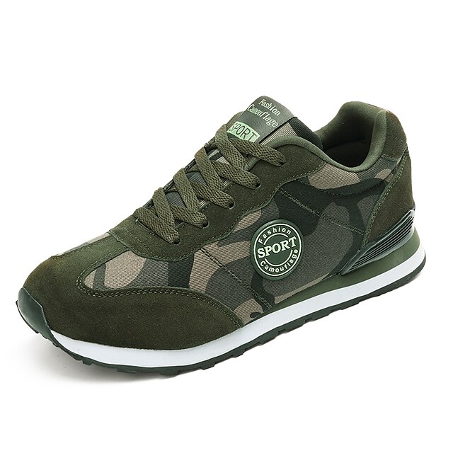  Unisex Zapatos Cuero Primavera / Verano / Otoño Suelas con luz / Zapatos de los pares Zapatillas de Atletismo Paseo Plataforma Dedo redondo Con Cordón Verde