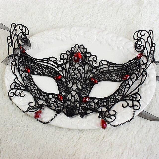  mulheres sexy de renda preta masquerade halloween máscara de Halloween acessórios prop cosplay