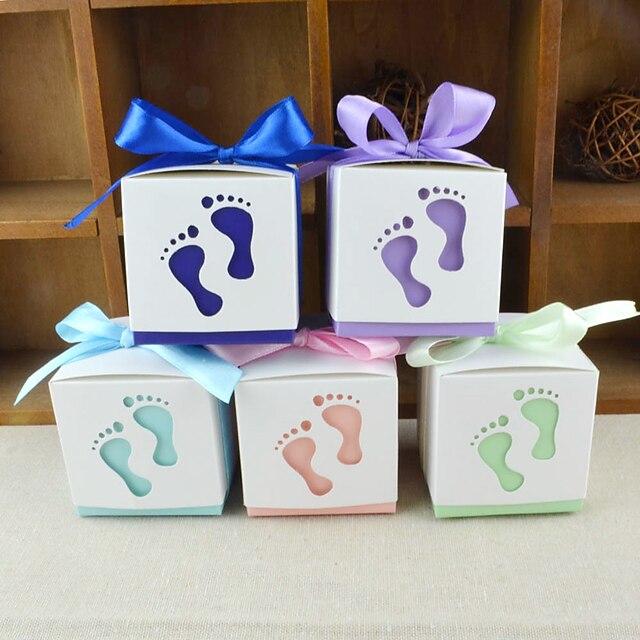  Creative Cubic Card Paper Favor Holder with Pattern Favor Boxes - 12