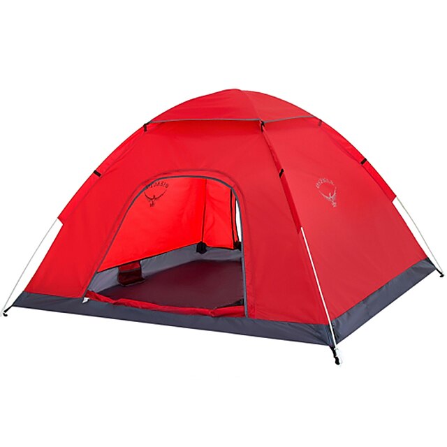  OSEAGLE 2人 テント アウトドア 防水 防風 防雨 シングルレイヤー ポール ドーム キャンプテント 2000-3000 mm のために 狩猟 釣り ハイキング ナイロン オックスフォード 240*200*120 cm