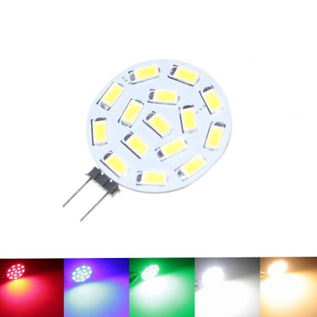  1.5 W Żarówki punktowe LED 100-150 lm G4 MR11 15 Koraliki LED SMD 5630 Przygaszanie Ciepła biel Naturalna biel Czerwony 12 V 24 V 9-30 V / 1 szt. / ROHS