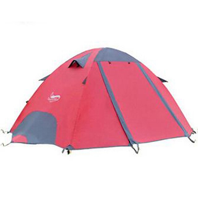  DesertFox® 2 אנשים אוהל חיצוני מוגן מגשם ייבוש מהיר שכבה כפולה עמוד Dome קמפינג אוהל 2000-3000 mm ל קמפינג פּוֹלִיאֶסטֶר אוקספורד