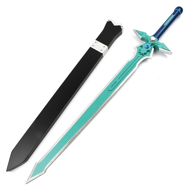  Arma / Espada Inspirado por Sword Art Online Kirito Anime Acessórios para Cosplay Arma Madeira Homens novo Trajes da Noite das Bruxas