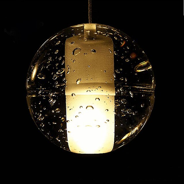  10 cm LED מנורות תלויות מתכת זכוכית סגנון חלוד / בקתה וינטאג' מודרני עכשווי