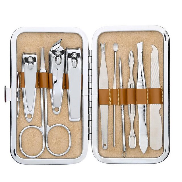  12-in-1 Portable Stainless Steel Nail Care Manicure & Pedicure Kit with  Nail Clipper  and Eyebrow  and Ear Tools