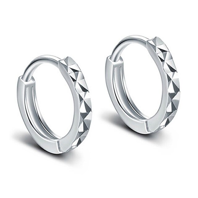  Náušnice - Kruhy Klasické Elegantní Stříbro Stříbrná Náušnice Šperky Stříbrná Pro Párty Denní Ležérní