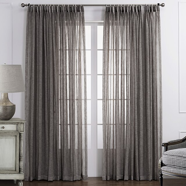  Ready Made Sheer Sheer Curtains Shades One Panel For Bedroom/Living Room