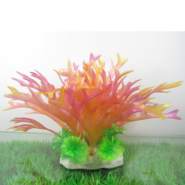  Fisketank Akvarium Dekorasjon Vannplante Kunstige planter Kunstig Plast