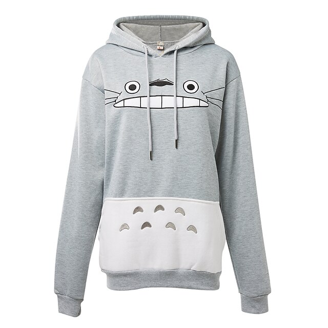  Inspired by My Neighbor Totoro Cat Anime Cosplay Costumes Japanese Cosplay Hoodies Print Long Sleeve Top More Accessories For Men's Women's