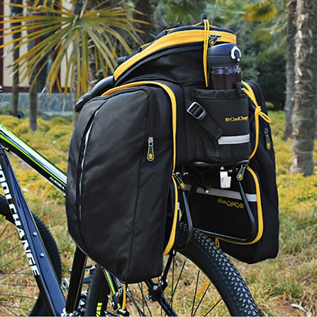 Borsa Bici Posteriore Impermeabile 15L - Portapacchi Riflettente, Cerniera PU, Per Ciclismo E Outdoor - Foto 5
