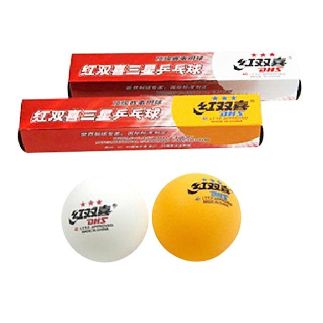  6 Ping Pang / Bola de tênis de mesa Plástico Elasticidade Alta Para Tênis Tenis de Mesa Interior