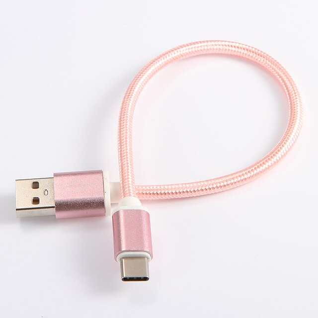  USB 2.0 / Type-C Câble <1m / 3ft Tressé Nylon Adaptateur de câble USB Pour Samsung / Huawei / LG