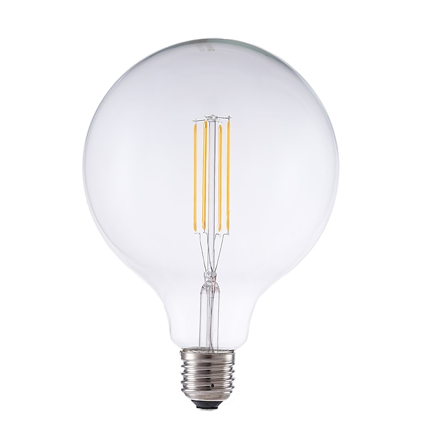  GMY® 1ks 4 W LED žárovky s vláknem 450 lm E26 / E27 G125 4 LED korálky COB Ozdobné Teplá bílá 220-240 V / 1 ks / RoHs