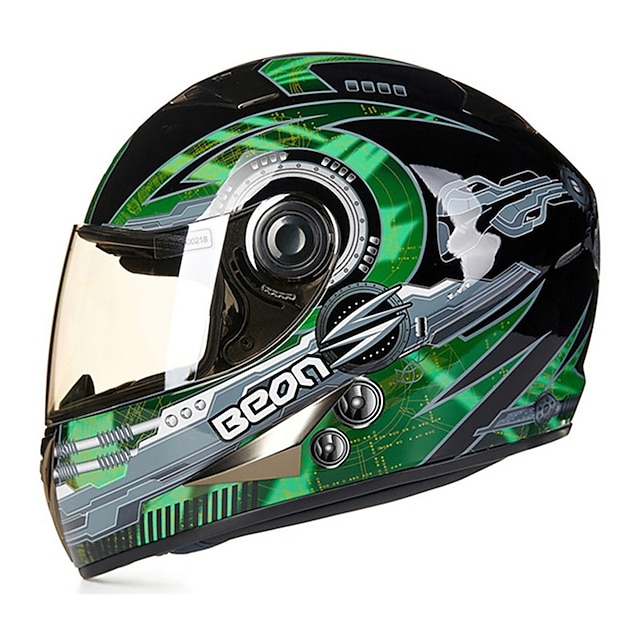  BEON Open Face Adults Unisex Motorcycle Helmet  Antifog / Breathable