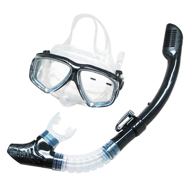  SBART Snorkeling Set Diving Package - Diving Mask Snorkel - Dry Top Adjustable Strap Anti-fog Swimming Diving Scuba Silicone Glass  For  Adults