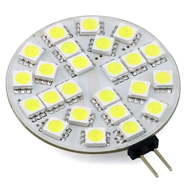  1 pc 3 w g4 levou lâmpada 12 v 24 v ac / dc levou rodada lâmpada do teto 24 leds 5050 casa iluminação gabinete luz