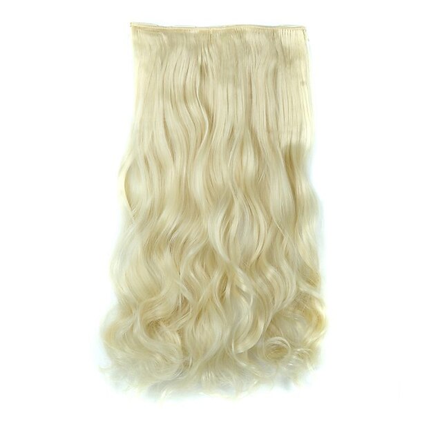  Hair Piece Curly Wavy Classic Synthetic Hair Hair Extension Clip In Daily