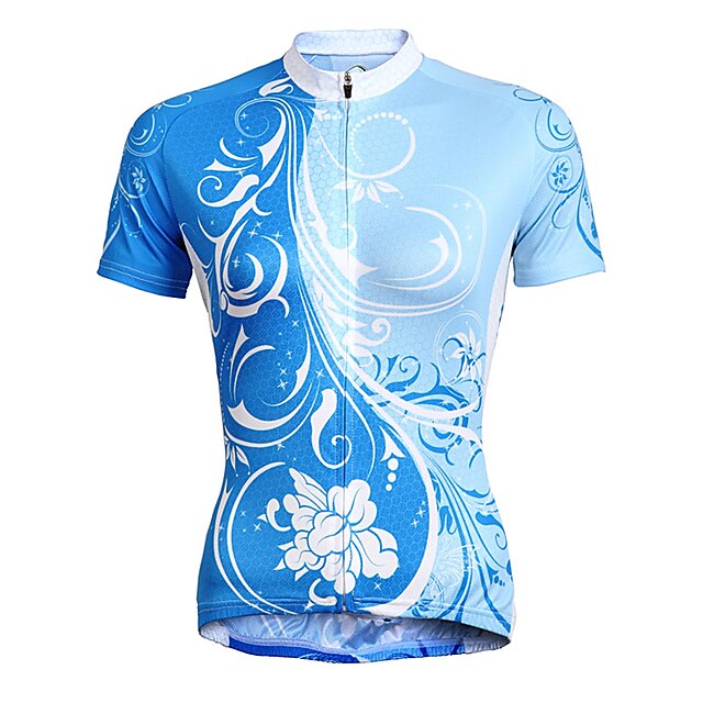  TASDAN Mulheres Camisa para Ciclismo Manga Curta Tamanho Grande Moto Camisa / Roupas Para Esporte Blusas Conjuntos com 3 bolsos traseiros Ciclismo de Montanha Ciclismo de Estrada Respirável