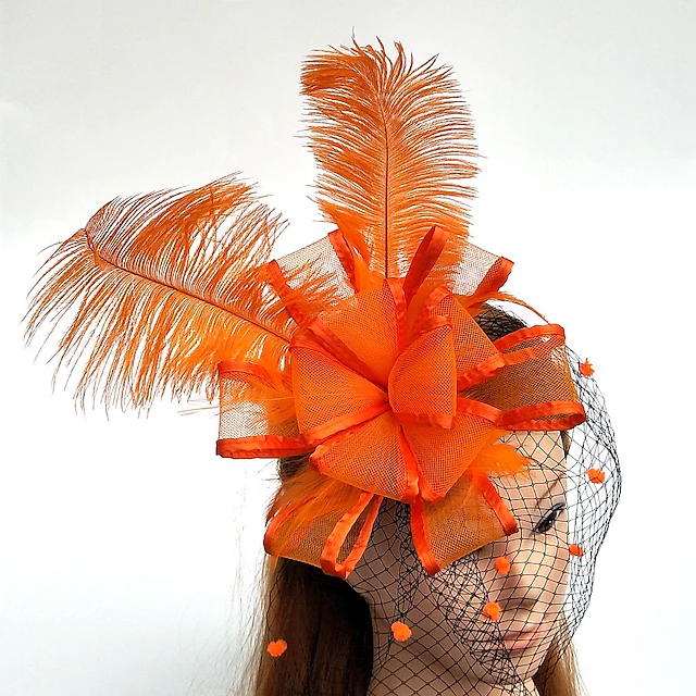 Tulle / Feather / Net Fascinators / Hats / Birdcage Veils with 1 Piece ...