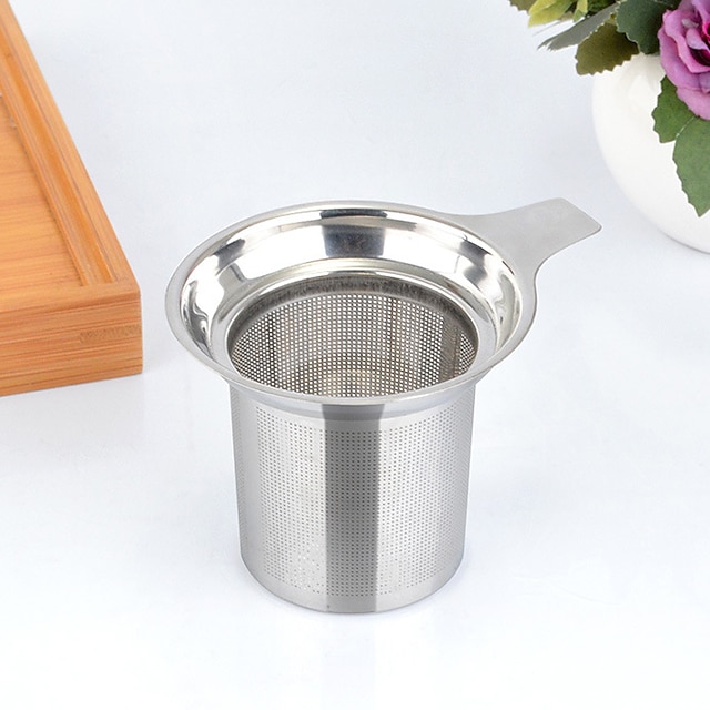  Aço Inoxidável Manual 1pç Filtro de Chá