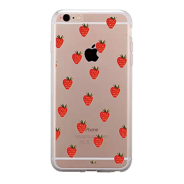  Case For Apple iPhone X / iPhone 8 Plus / iPhone 8 Transparent / Pattern Back Cover Fruit Soft TPU