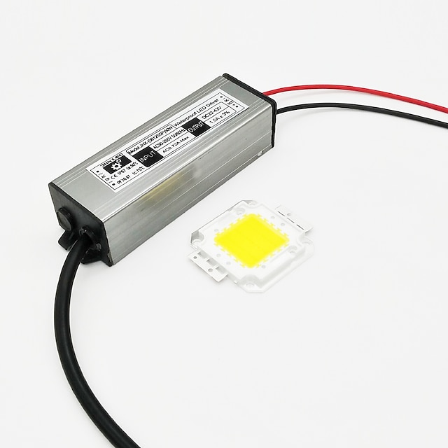  1Group 50W 4500LM LED Light Integrated Project-Light Lamp With 50W 1500mA 10C5B Led Constant Current Driver Power Source (DC 22-40V Output)