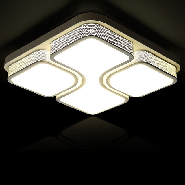  Géométrique Lumière d’ambiance - Créatif Blanc Crème / Blanc Neige, Ampoule incluse / 10-15㎡