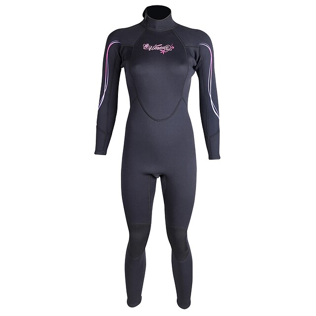  WINMAX Mulheres Macacão de Mergulho Longo 3mm Neoprene Roupas de Mergulho / Anti Atrito Térmico / Quente, Secagem Rápida, Respirável Manga Longa Zip posteriore - Mergulho / Surfe Clássico / Moderno