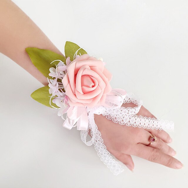  Wedding Flowers Bouquets Wrist Corsages Others Artificial Flower Wedding Party / Evening Material Lace Satin 0-20cm