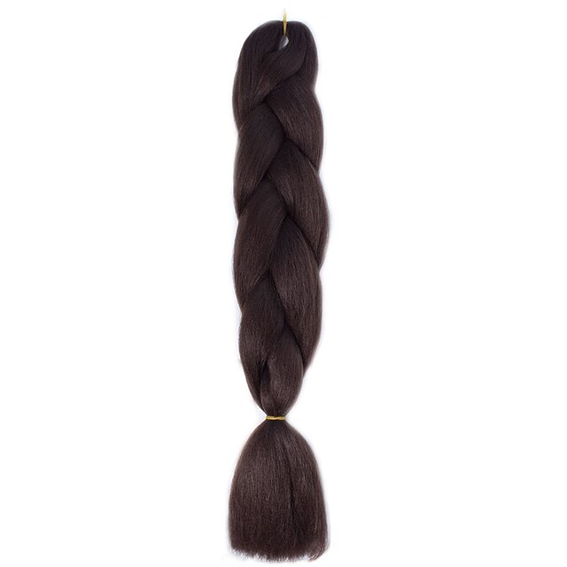  1 pack black brown crochet 24inch fiber 100g jumbo braids hair extensions kanekalon hair braids